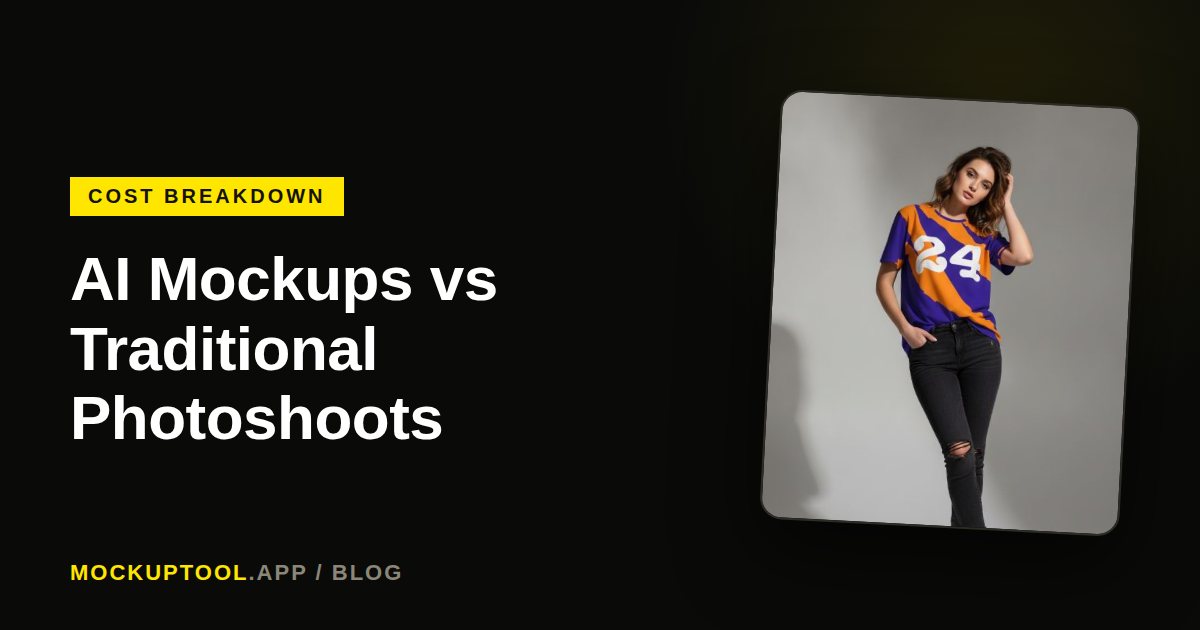 AI Clothing Mockups vs Traditional Photoshoots: The Real Cost Breakdown