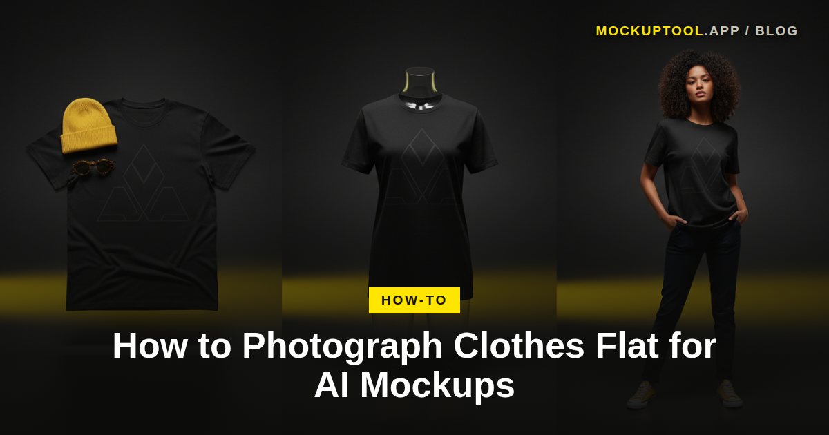 How to Photograph Clothes Flat for Perfect AI Mockups